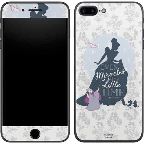Disney Cinderella Miracles Take Time Silhouette iPhone 8 Plus Skin